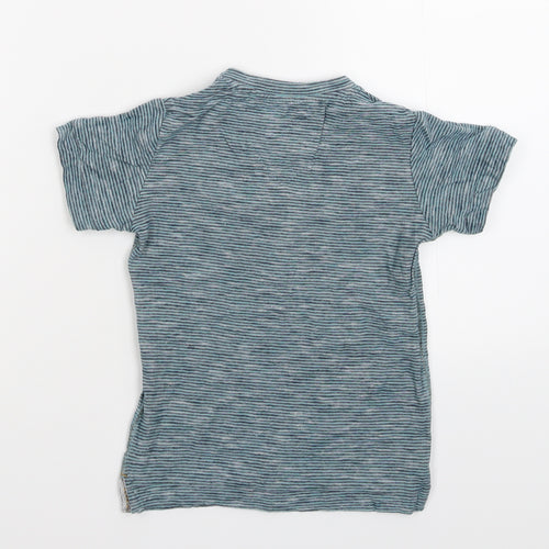 NEXT Boys Blue Striped  Basic T-Shirt Size 3 Years