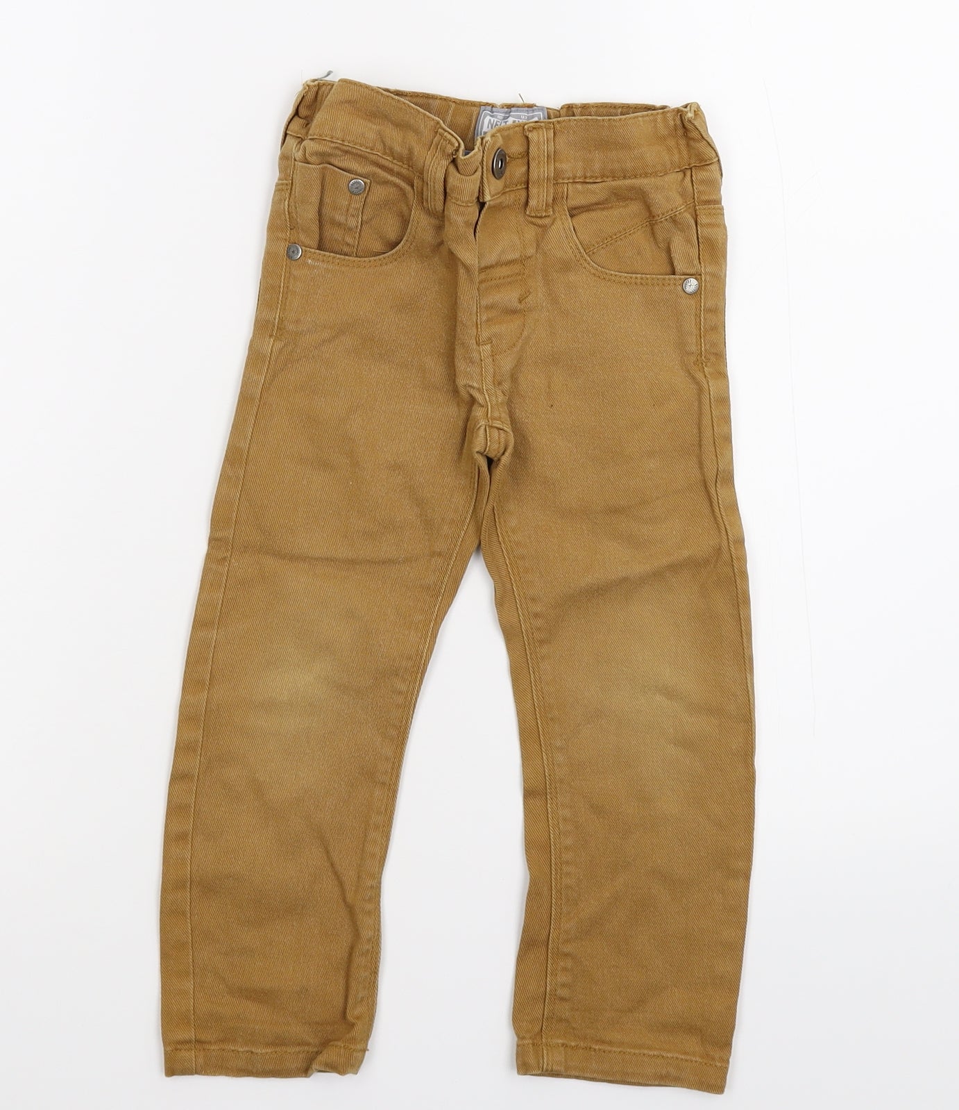 NEXT Boys Brown  Denim Straight Jeans Size 3 Years