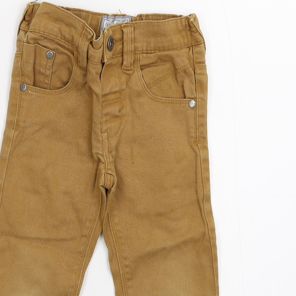 NEXT Boys Brown  Denim Straight Jeans Size 3 Years