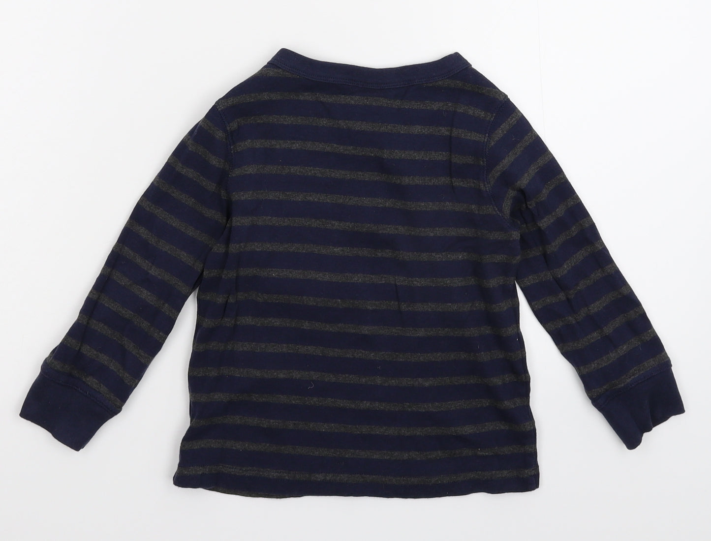 Gap Boys Blue Striped  Pullover Jumper Size 3 Years
