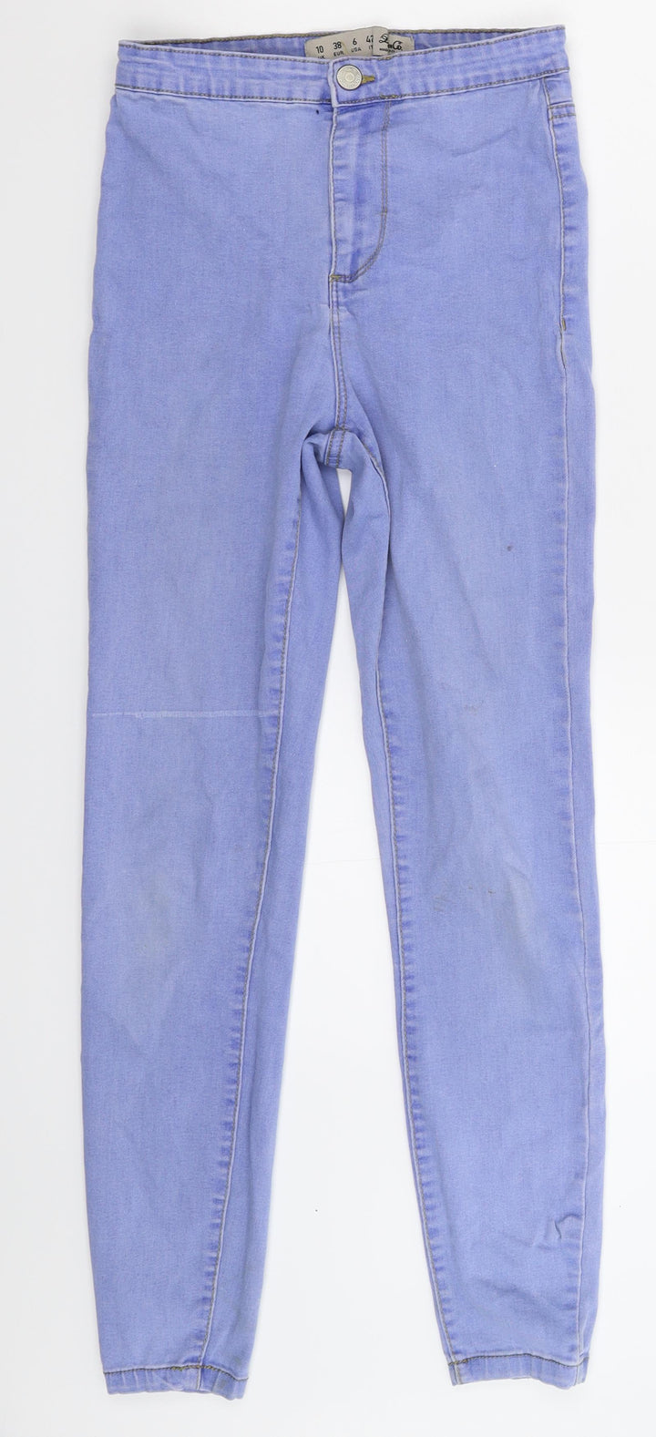 Denim & Co. Womens Blue Denim Jegging Jeans Size 10 L27 in