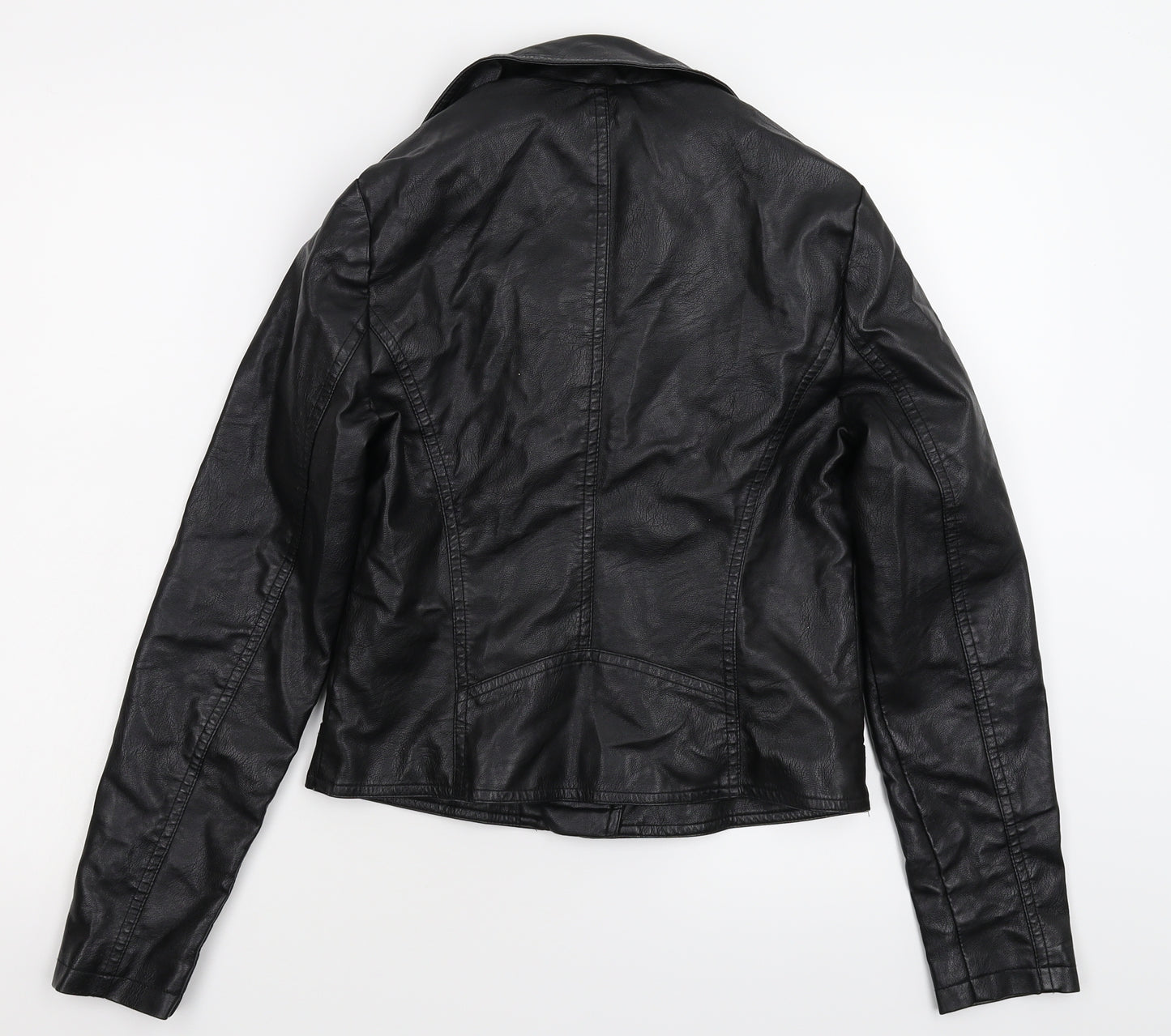 New Look Womens Black   Jacket  Size 8  - Faux Leather