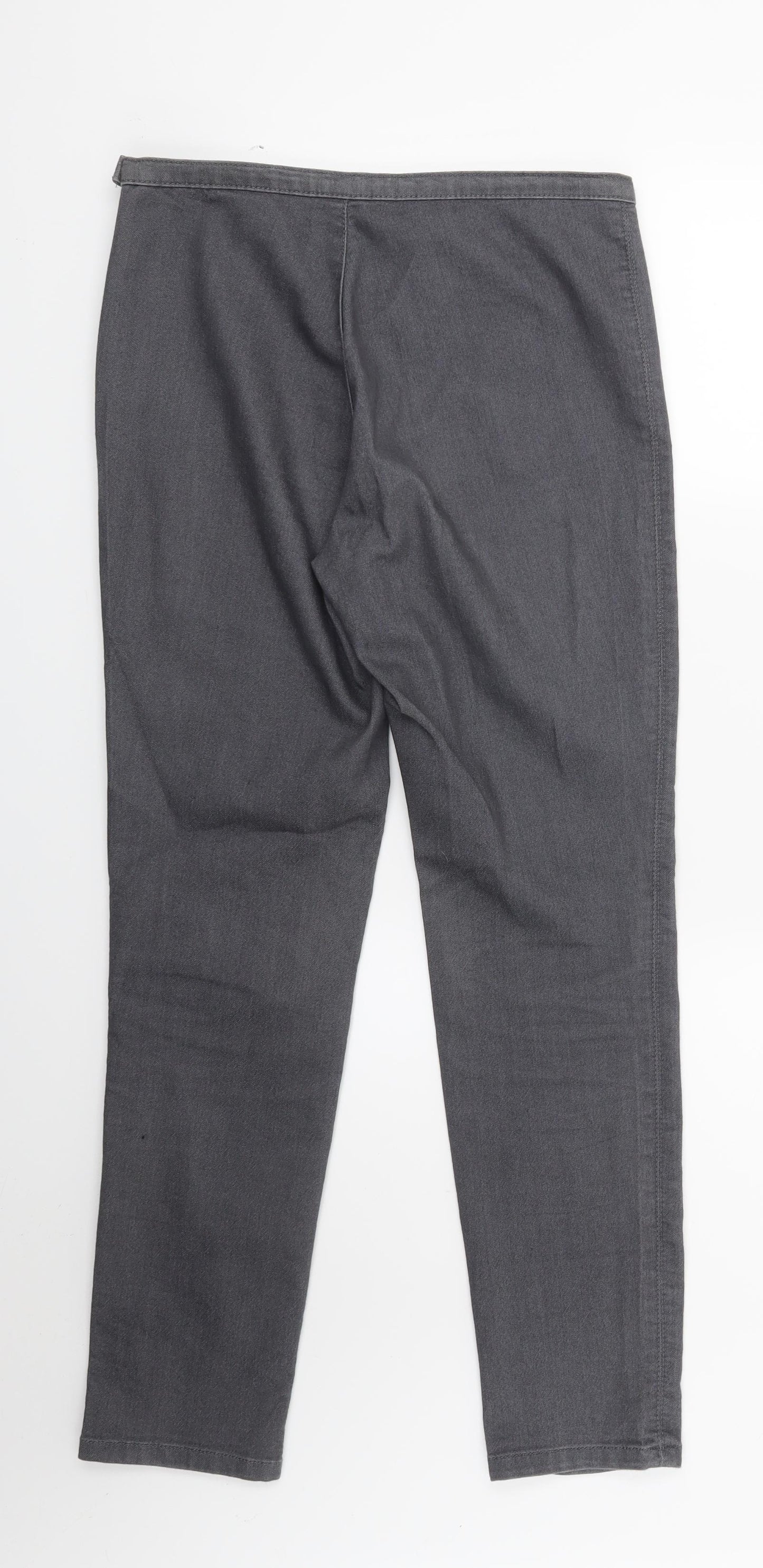 Wallis Womens Grey  Denim Jegging Jeans Size 10 L27 in