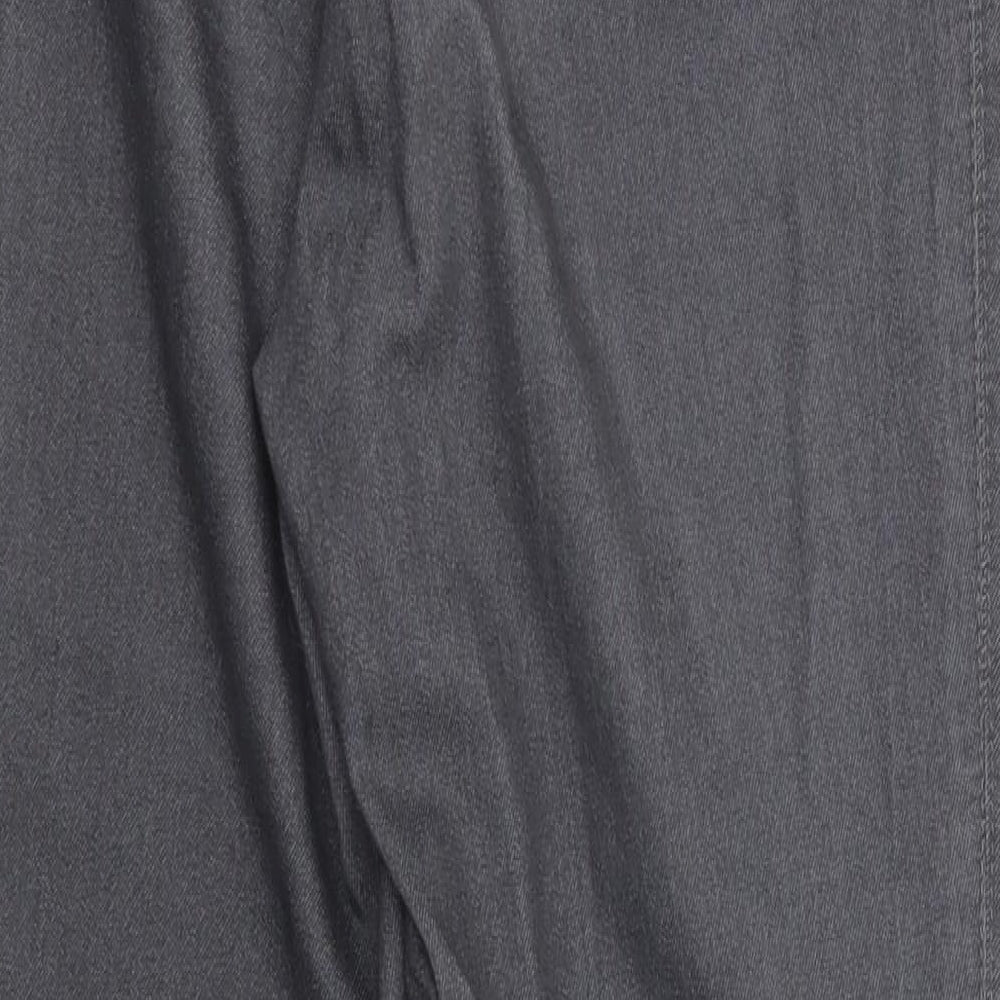 Wallis Womens Grey  Denim Jegging Jeans Size 10 L27 in