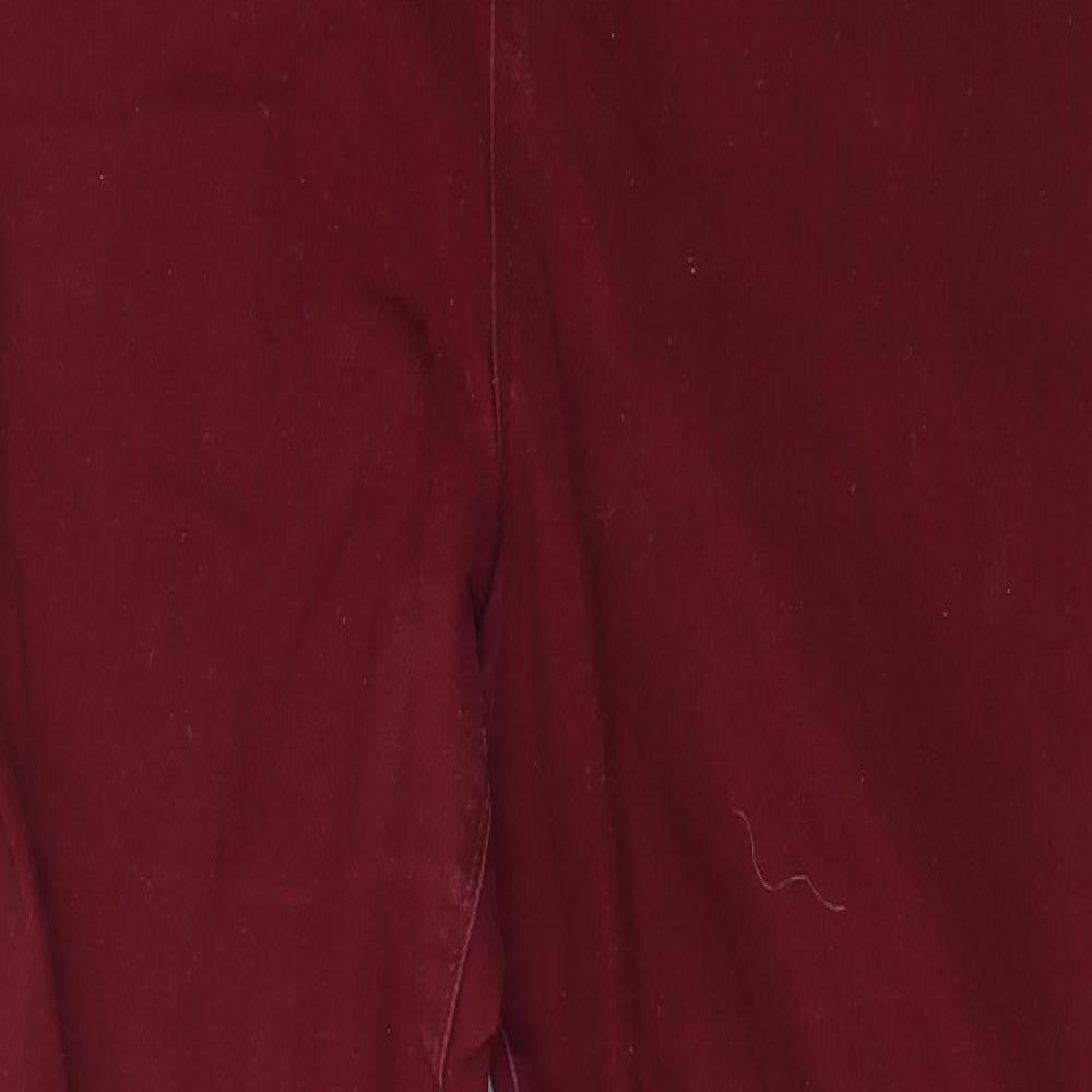Matalan Womens Red  Denim Jegging Jeans Size 16 L27 in