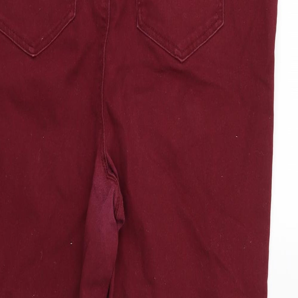 Matalan Womens Red  Denim Jegging Jeans Size 16 L27 in