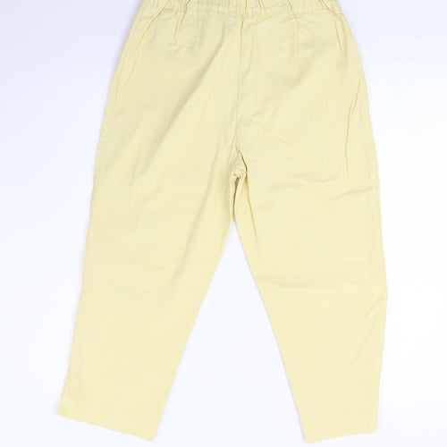 Preworn Womens Yellow  Denim Cropped Jeans Size 32 L20 in