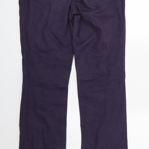 EDC Womens Purple  Denim Straight Jeans Size 14 L30 in