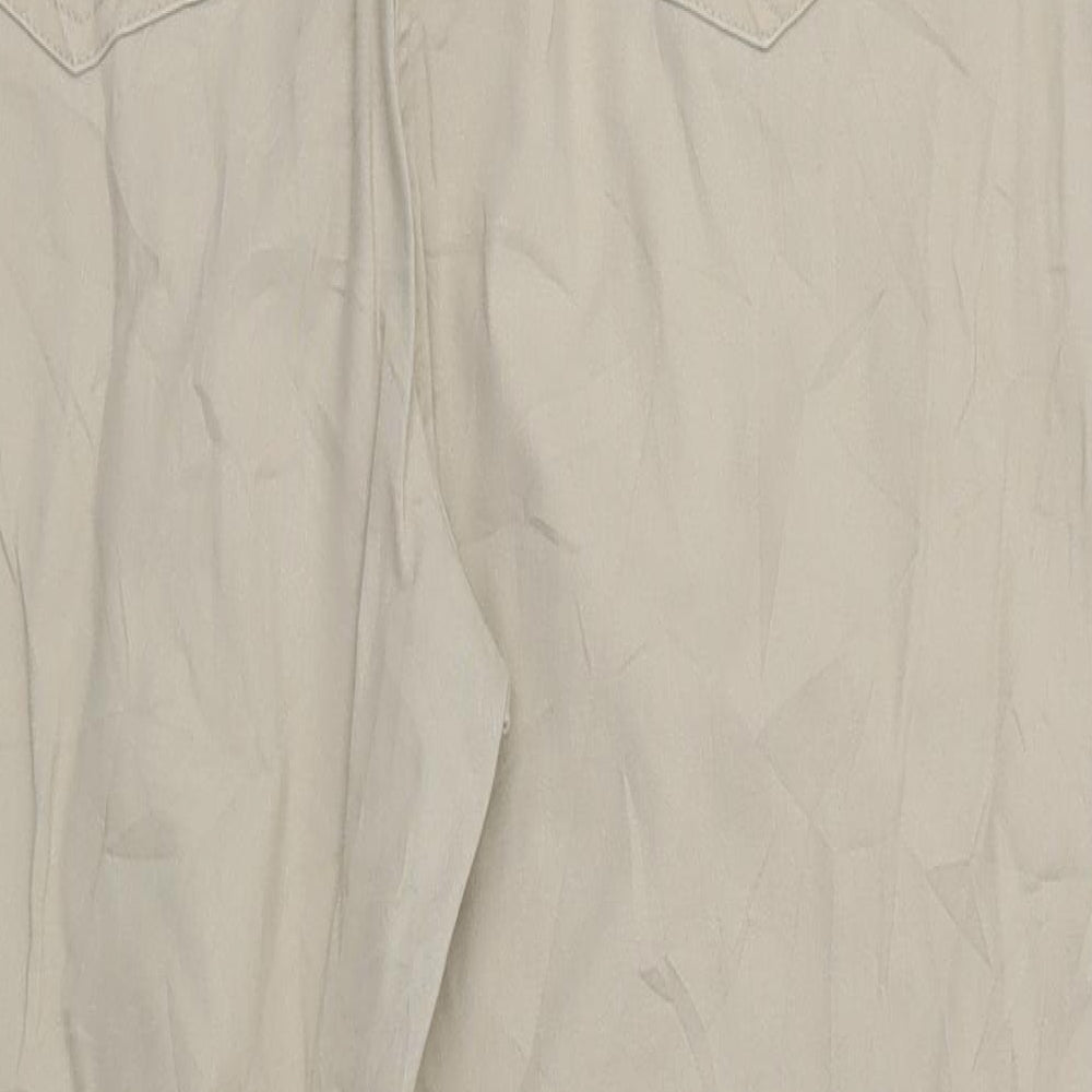 Damart Womens Beige  Denim Trousers  Size 35 in L26 in