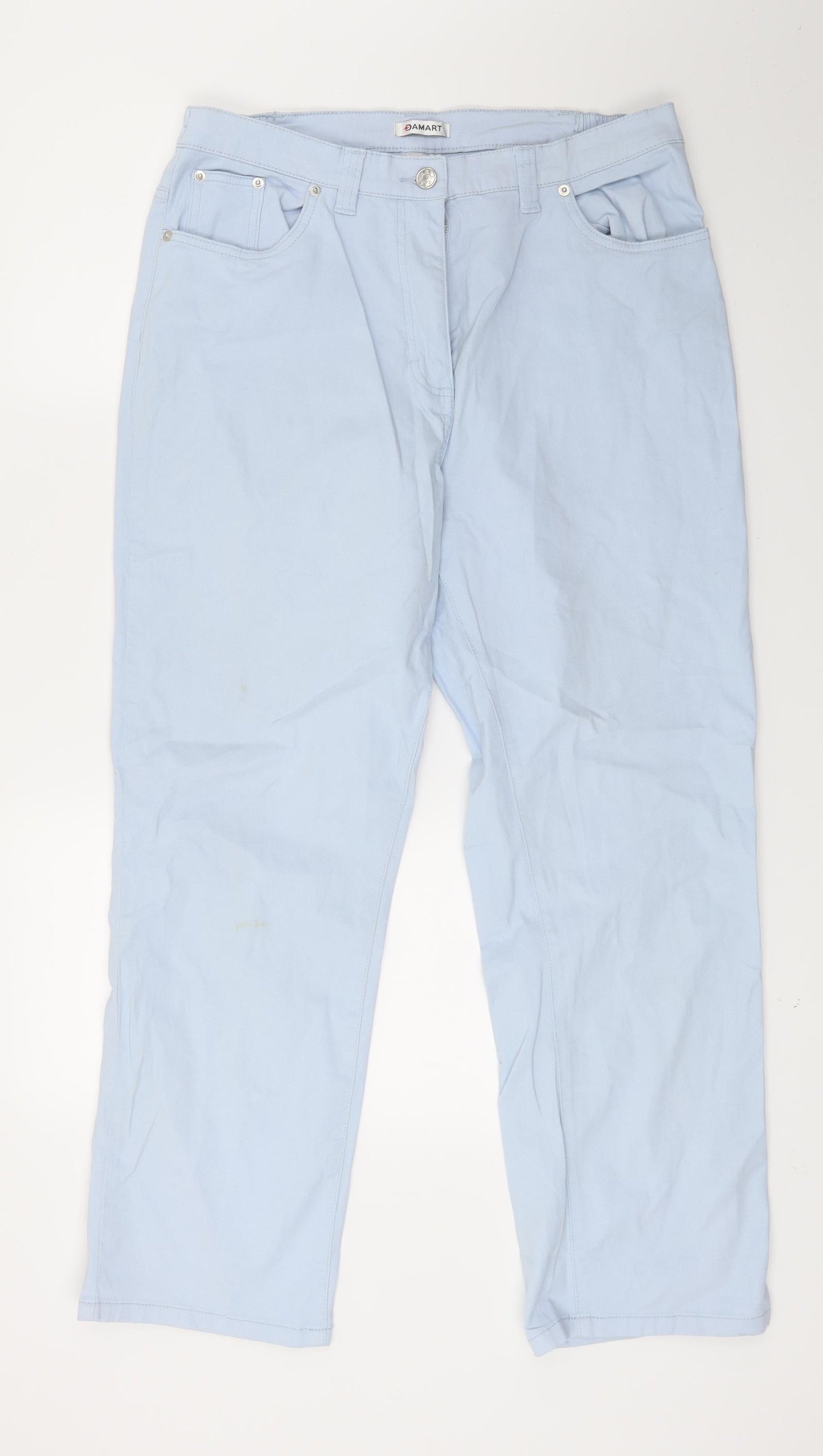 Damart Womens Blue  Denim Straight Jeans Size 16 L25 in