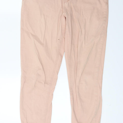 HOT Womens Pink  Denim Skinny Jeans Size 12 L25 in