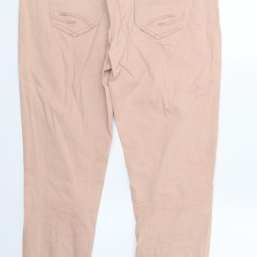 HOT Womens Pink  Denim Skinny Jeans Size 12 L25 in