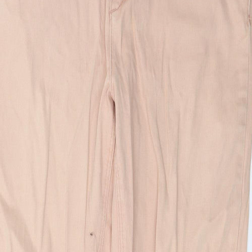 HOT Womens Pink  Denim Skinny Jeans Size 12 L25 in
