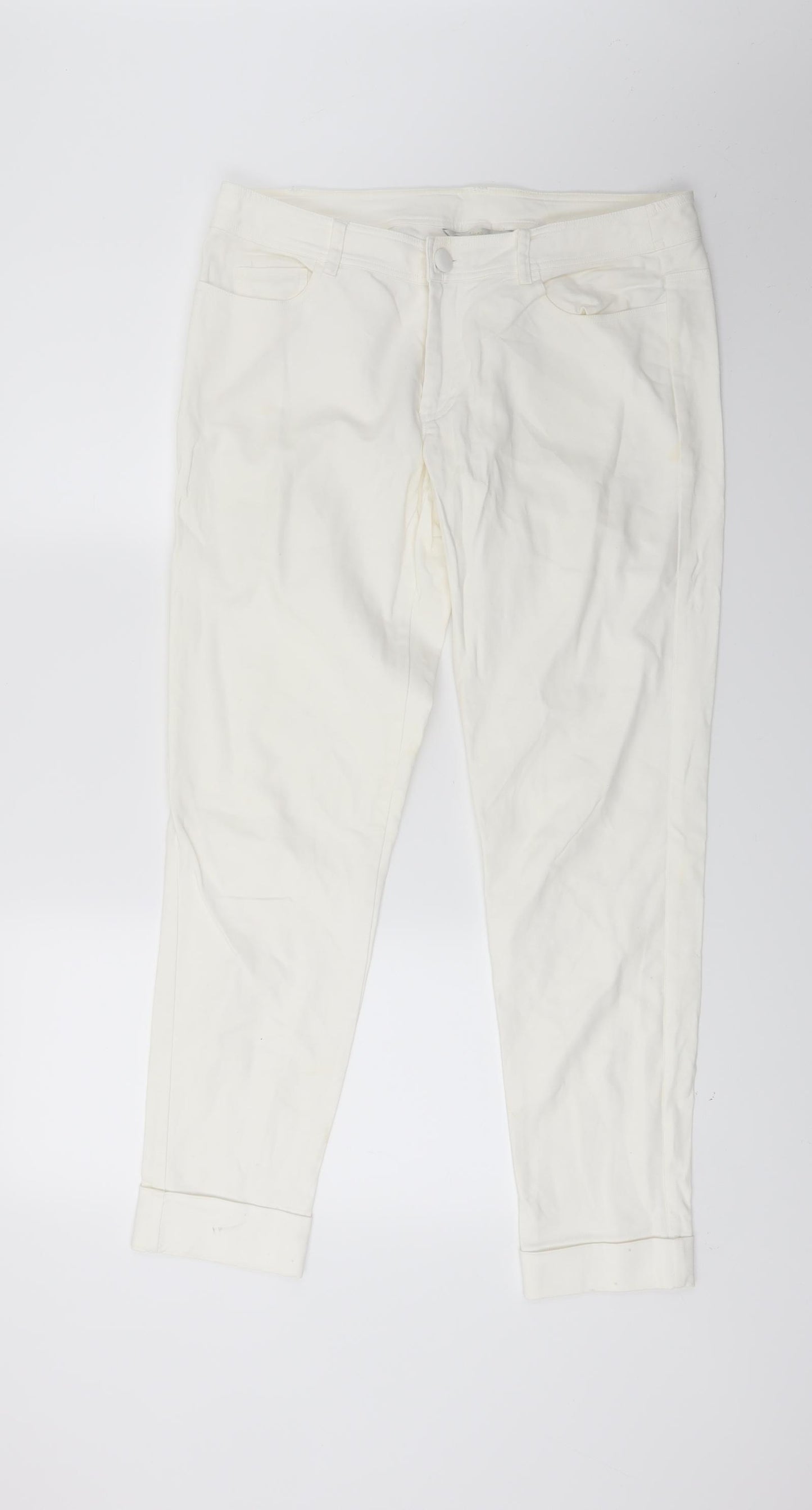 Roberto Cavalli Womens White   Skinny Jeans Size 31 in L26 in