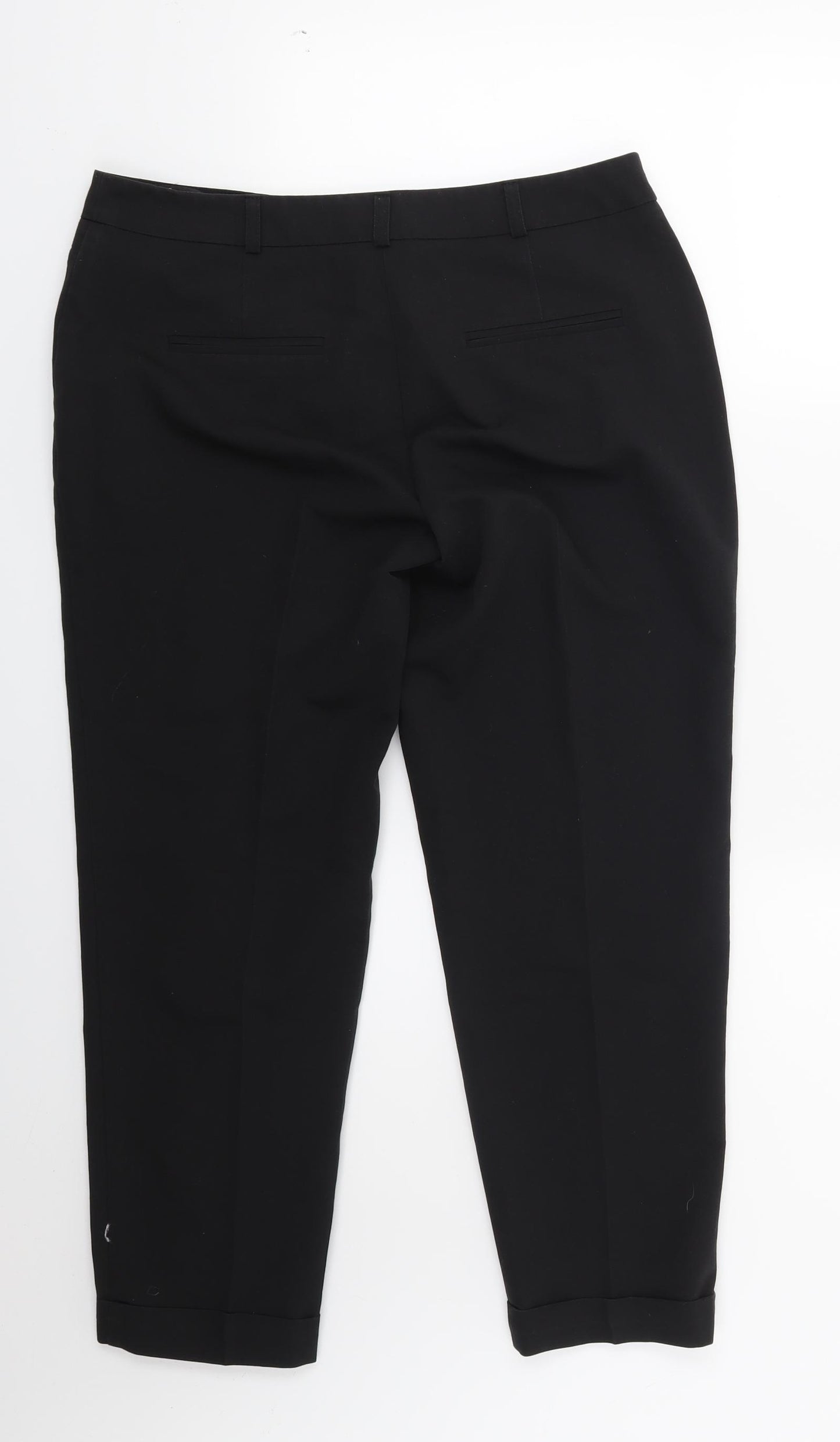 Dorothy Perkins Womens Black   Capri Trousers Size 10 L22 in