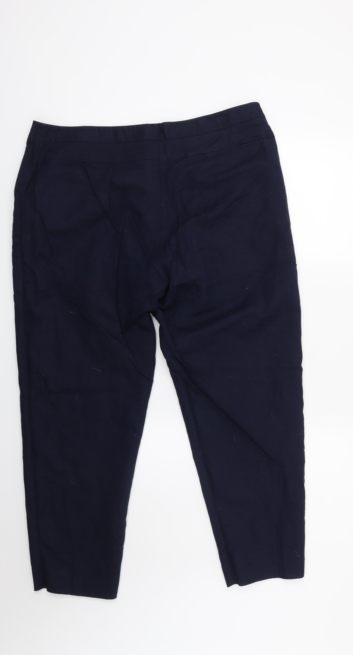 Jaeger Womens Blue   Capri Trousers Size 16 L23 in