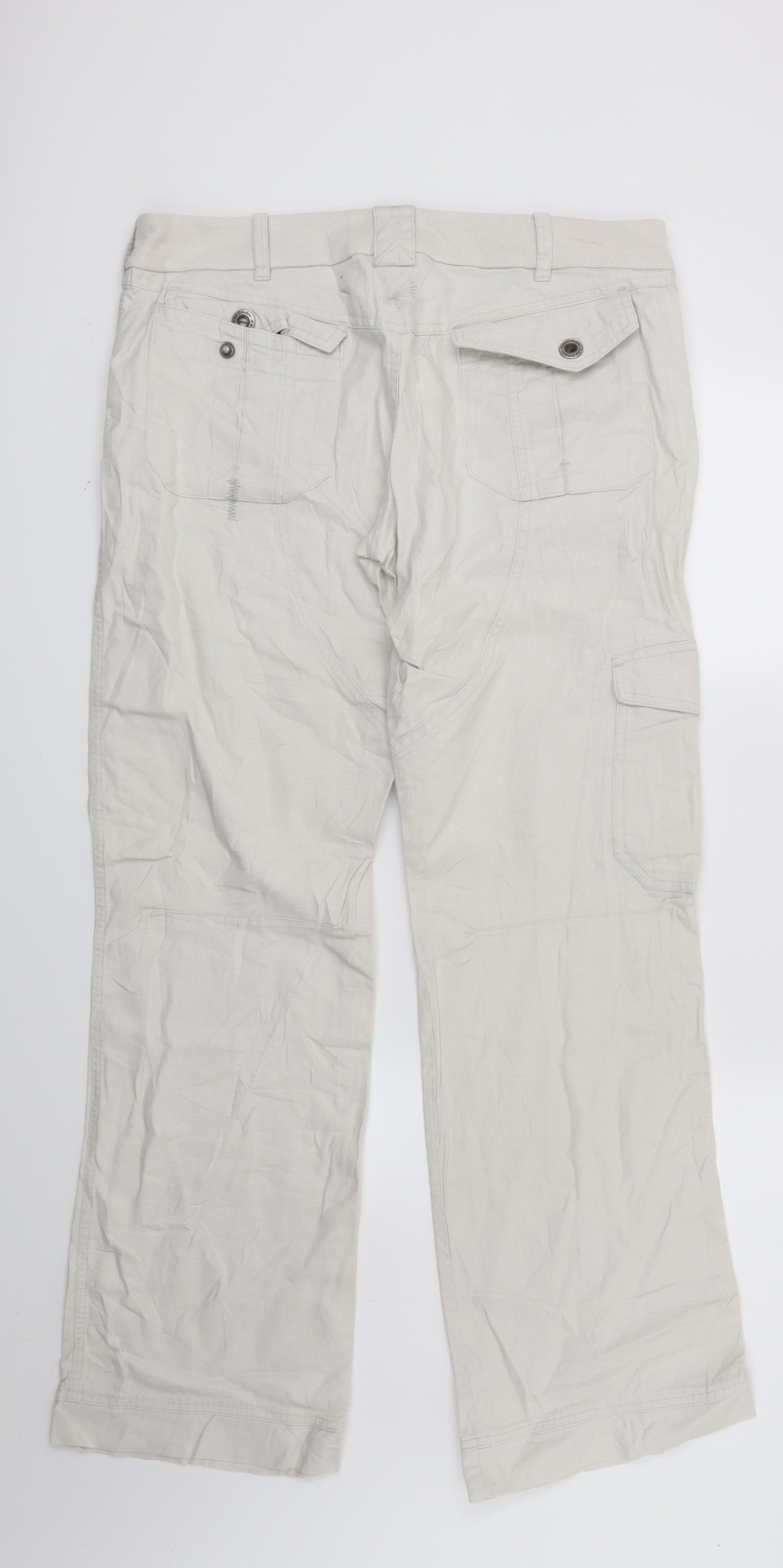 Salomon Womens Beige  Denim Straight Jeans Size 12 L29 in