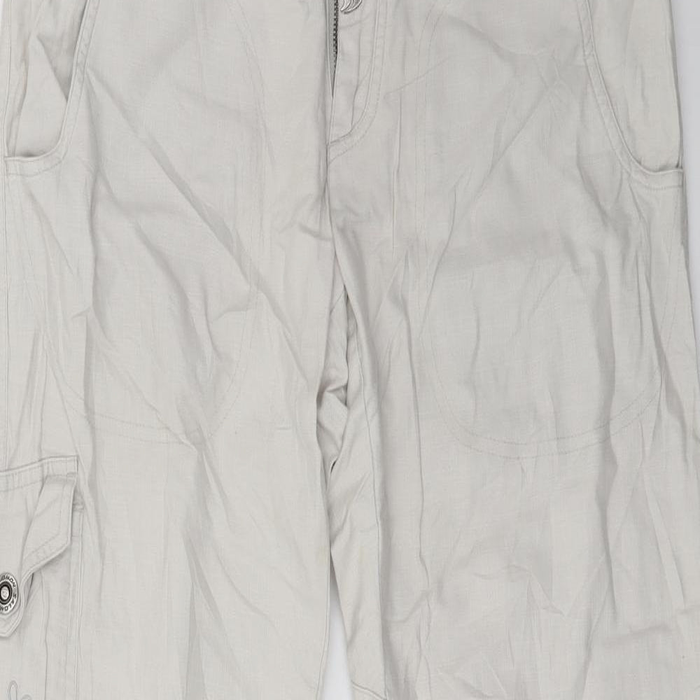 Salomon Womens Beige  Denim Straight Jeans Size 12 L29 in