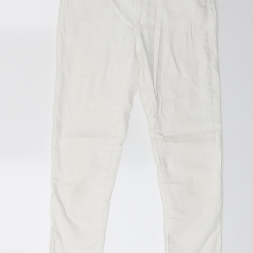 Zara Womens White  Denim Skinny Jeans Size 8 L24 in