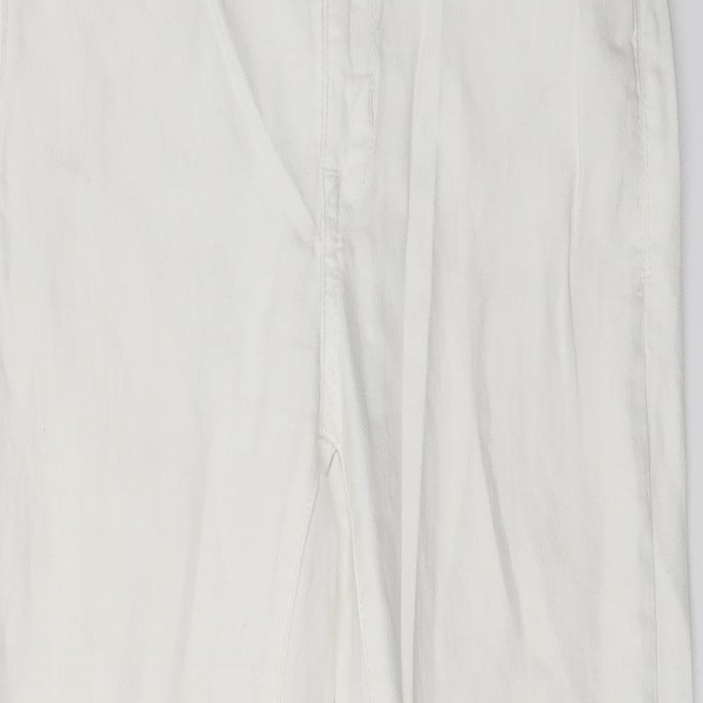 Zara Womens White  Denim Skinny Jeans Size 8 L24 in