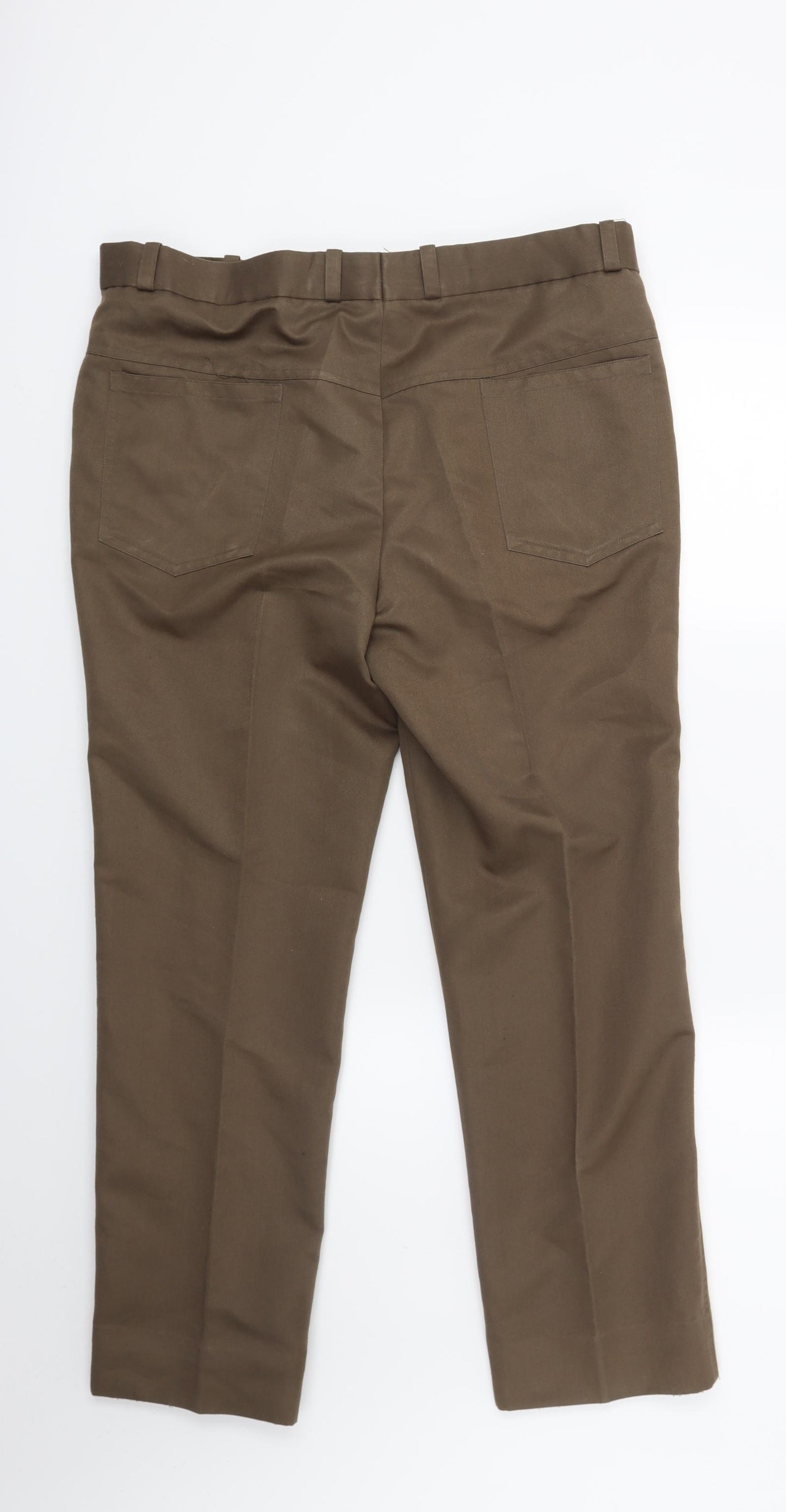 Preworn Womens Brown  Denim Trousers  Size 36 in L26 in