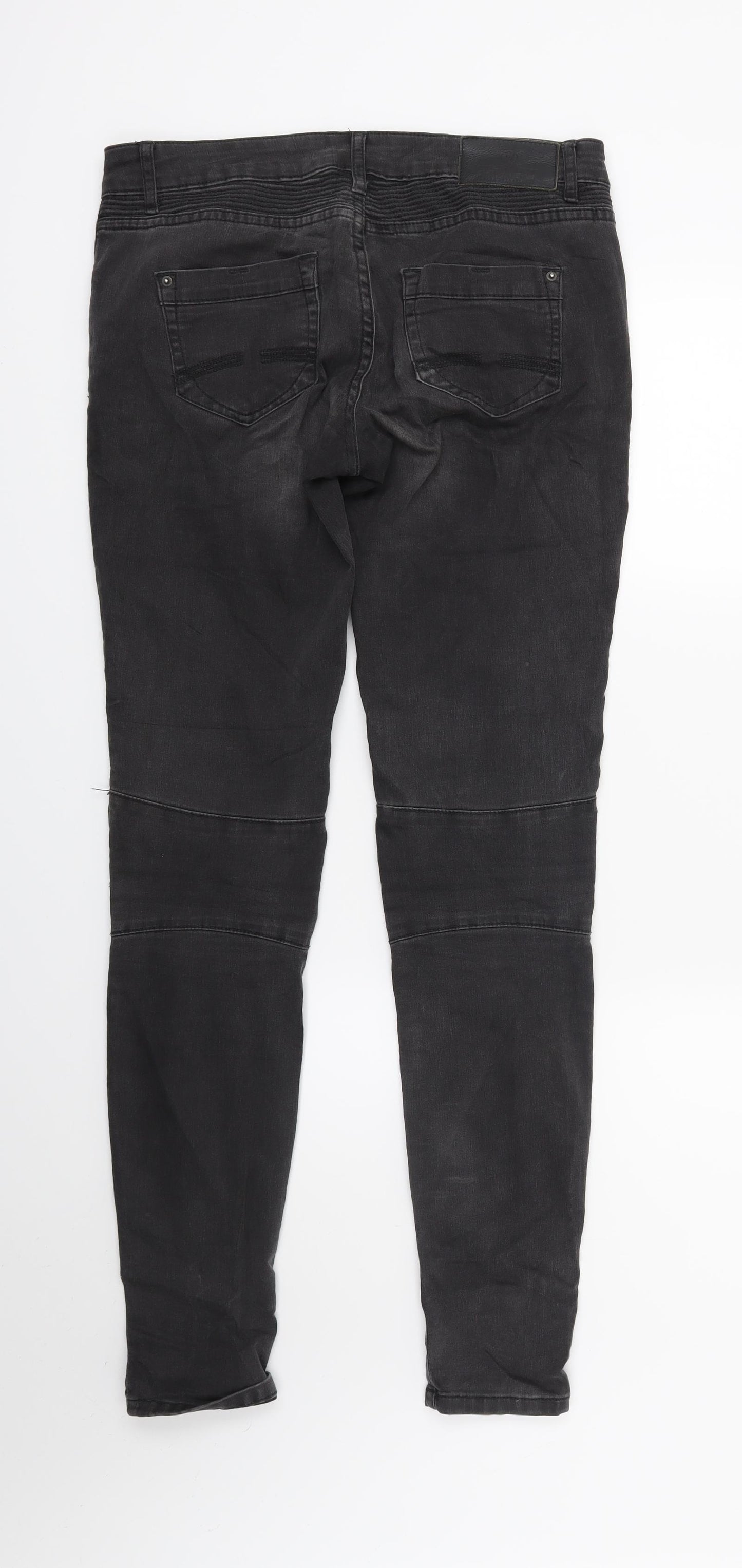 Review Womens Black  Denim Skinny Jeans Size 28 in L29 in