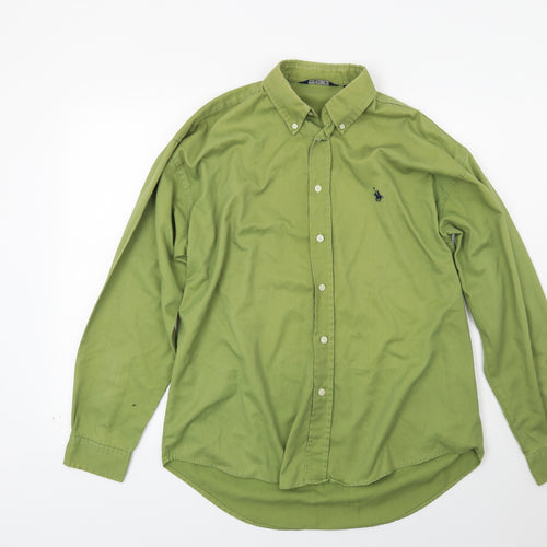 Baresi Jeans Mens Green    Button-Up Size L