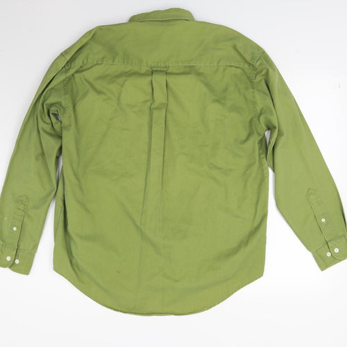 Baresi Jeans Mens Green    Button-Up Size L