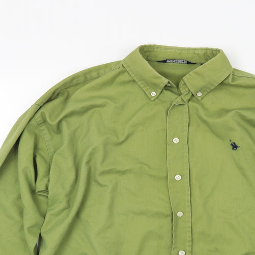 Baresi Jeans Mens Green    Button-Up Size L