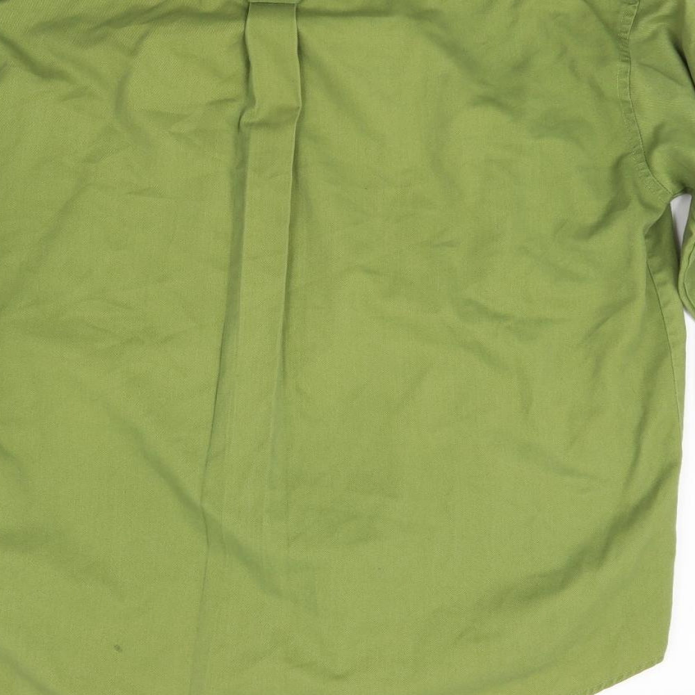 Baresi Jeans Mens Green    Button-Up Size L