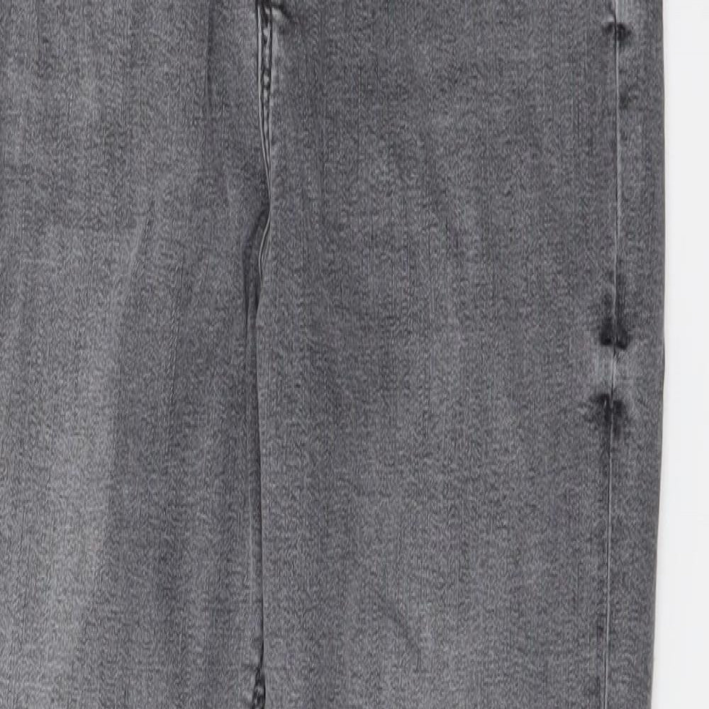 Zara Womens Grey  Denim Skinny Jeans Size 12 L26 in