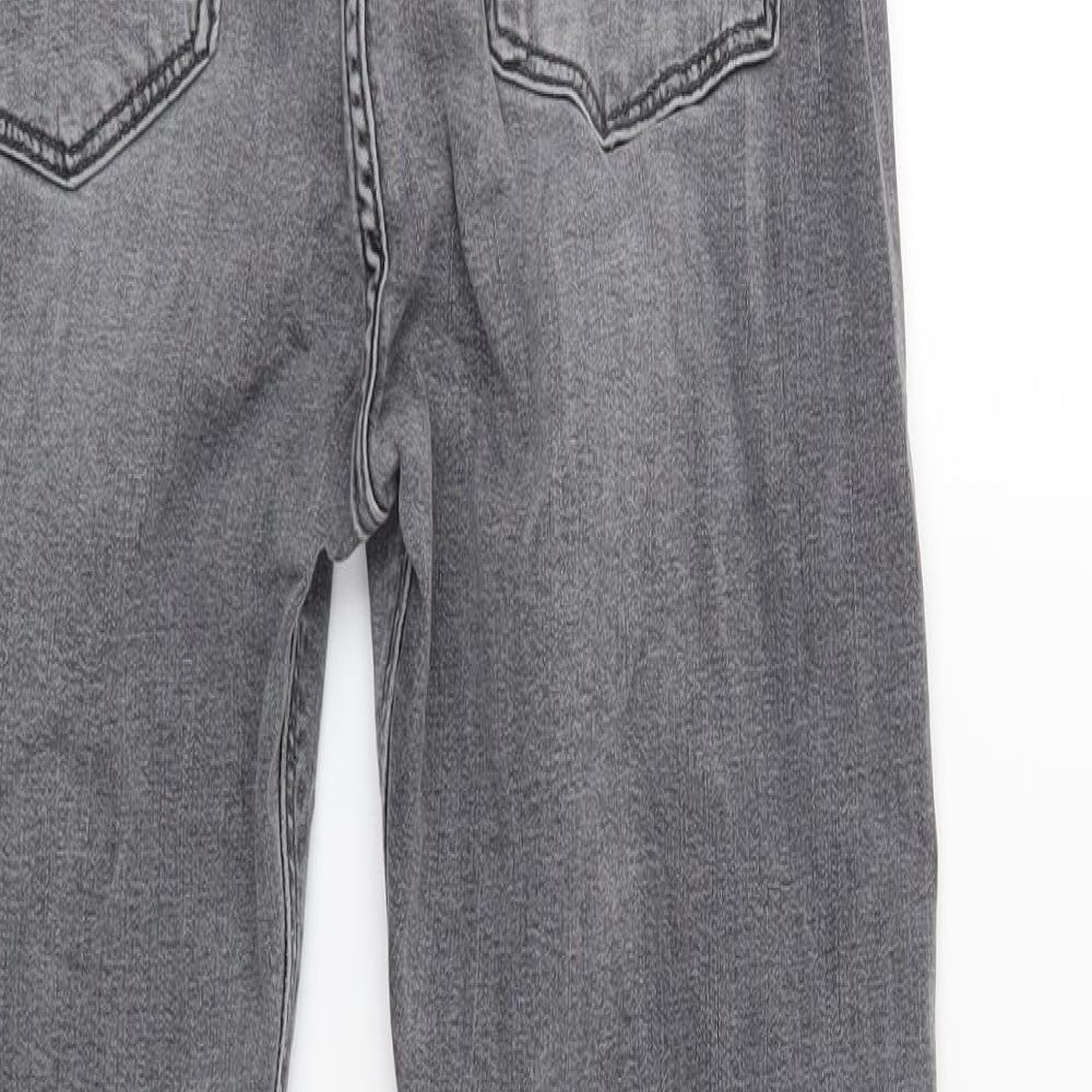 Zara Womens Grey  Denim Skinny Jeans Size 12 L26 in