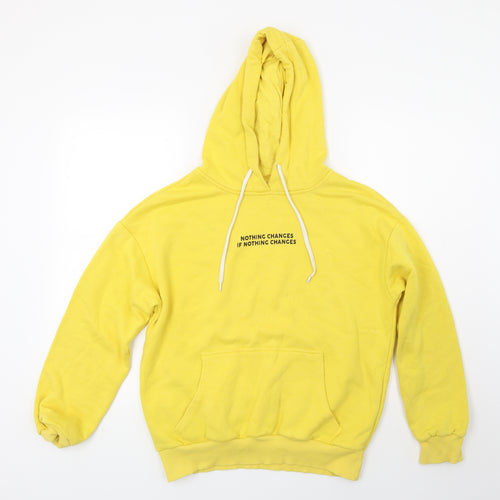 Cropp Womens Yellow   Pullover Hoodie Size S