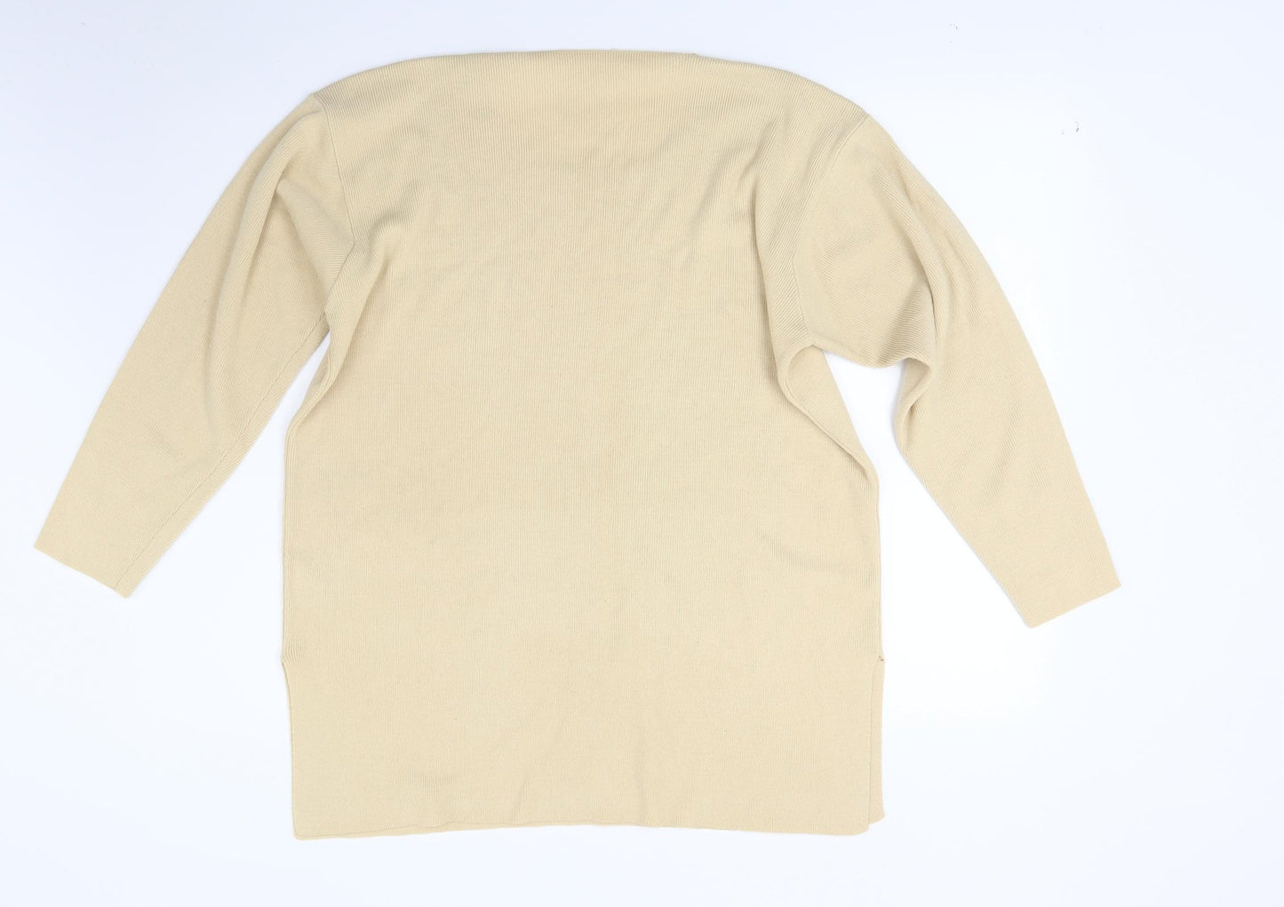 Marks and Spencer Womens Beige  Knit Pullover Jumper Size 12