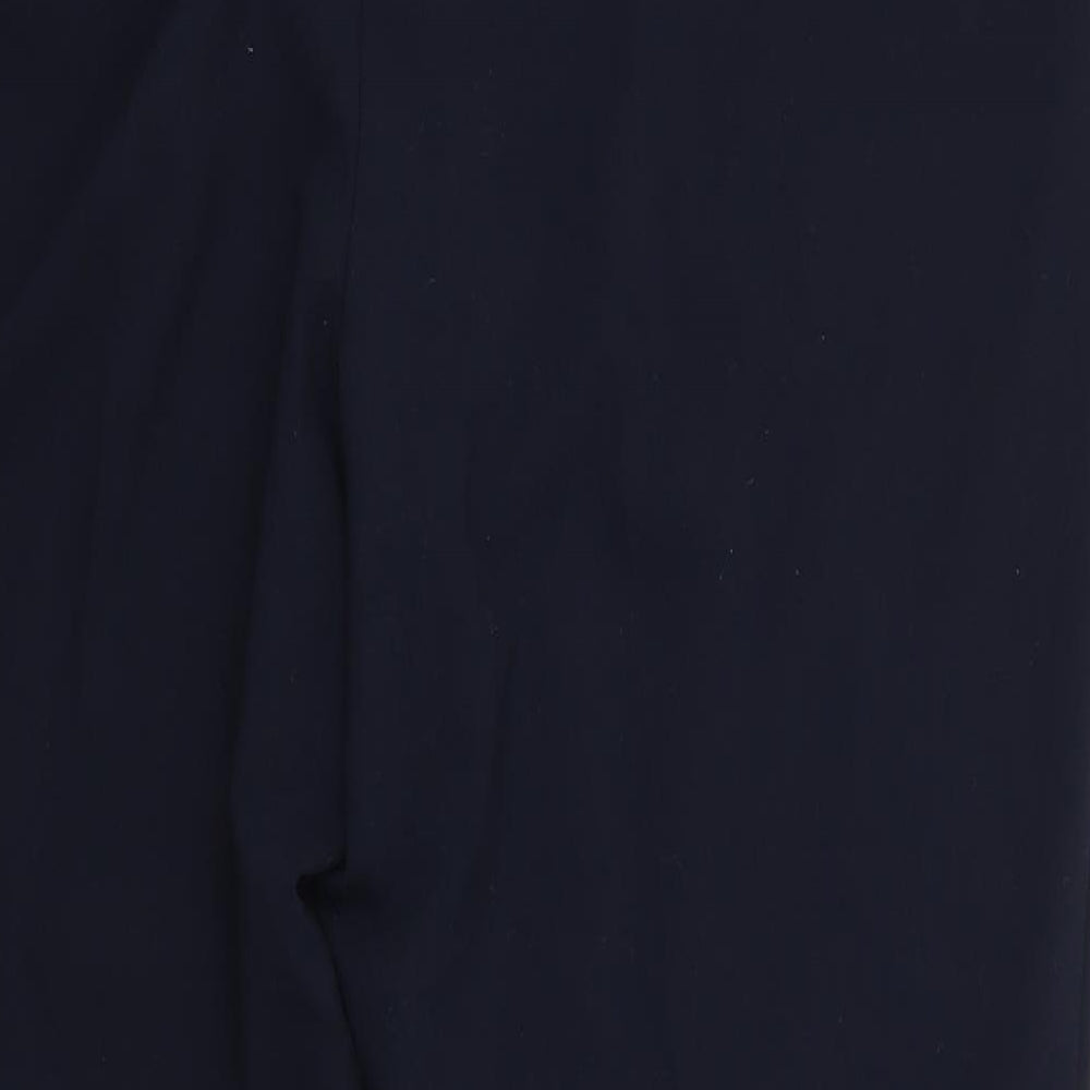 Marks and Spencer Womens Blue   Cropped Trousers Size 18 L25 in