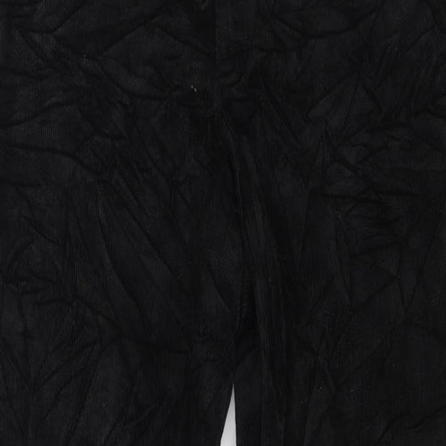 Marks and Spencer Mens Black  Corduroy Trousers  Size 38 L31 in