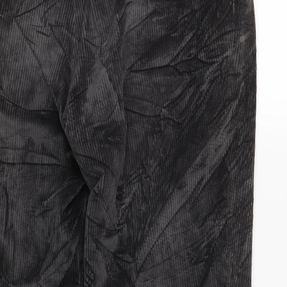 Simon talor Mens Grey  Corduroy Trousers  Size 42 L29 in