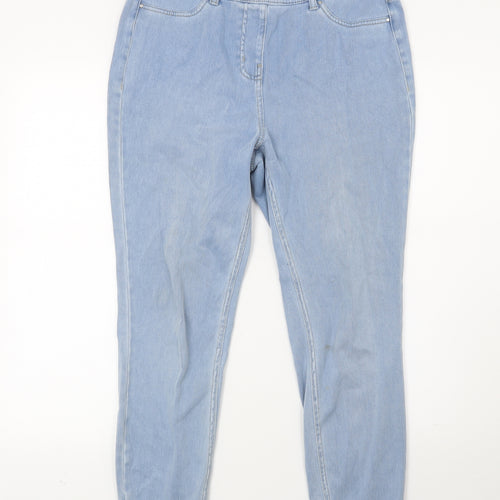 NEXT Womens Blue  Denim Jegging Jeans Size 14 L23 in