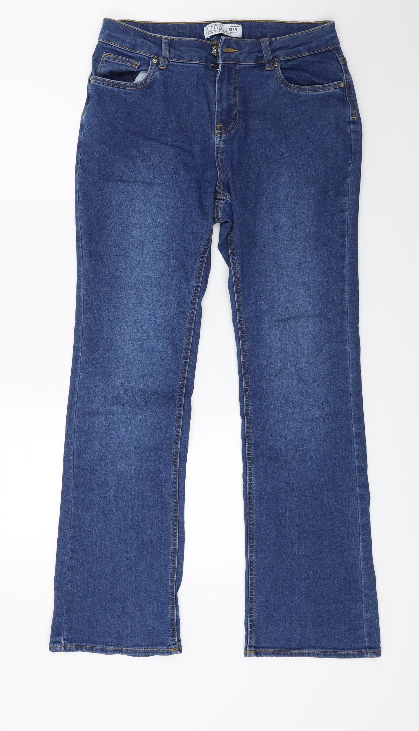 NEXT Womens Blue  Denim Bootcut Jeans Size 12 L26 in