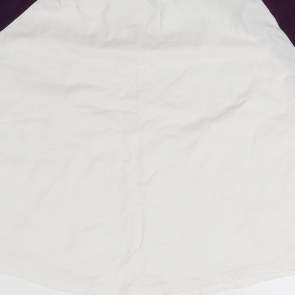 Jack Wills Womens White  Jersey Basic T-Shirt Size 8