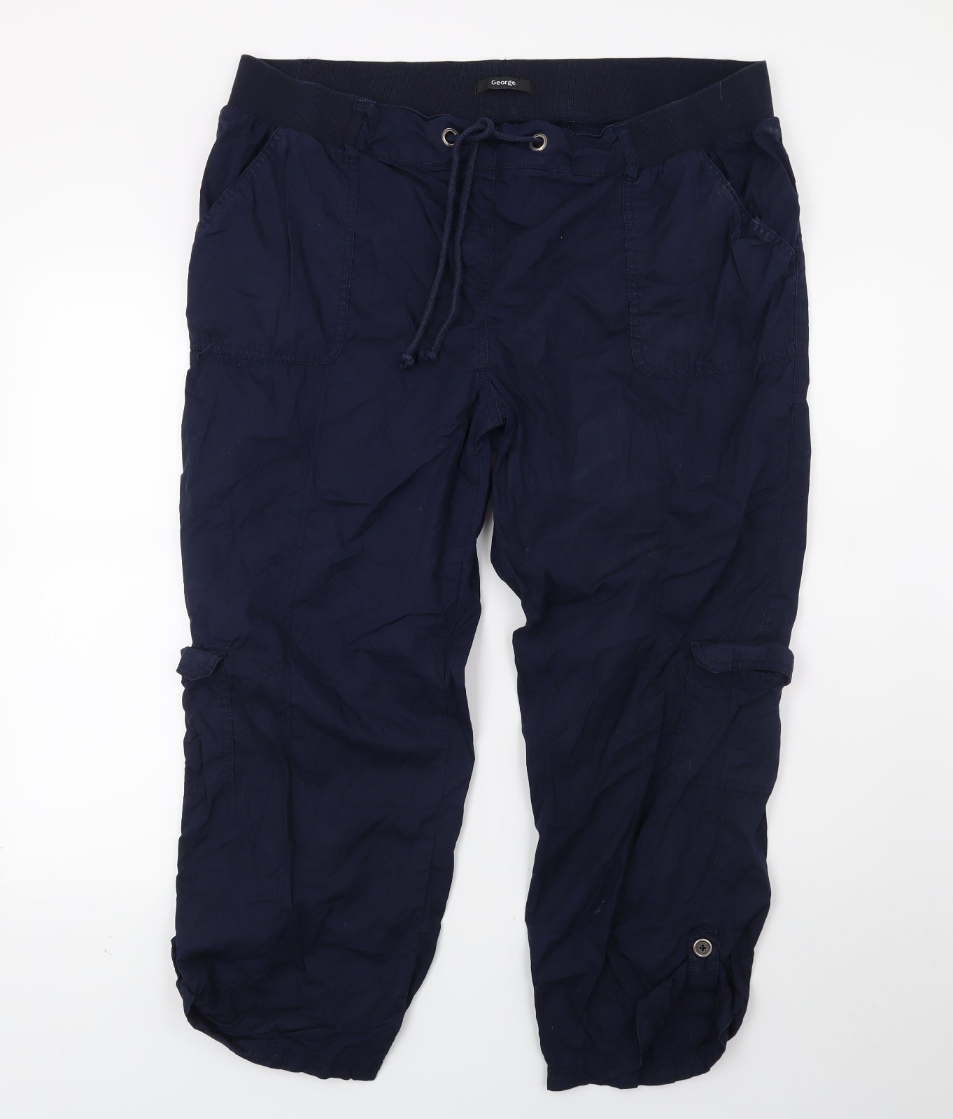 George Womens Blue   Trousers  Size 20 L27 in