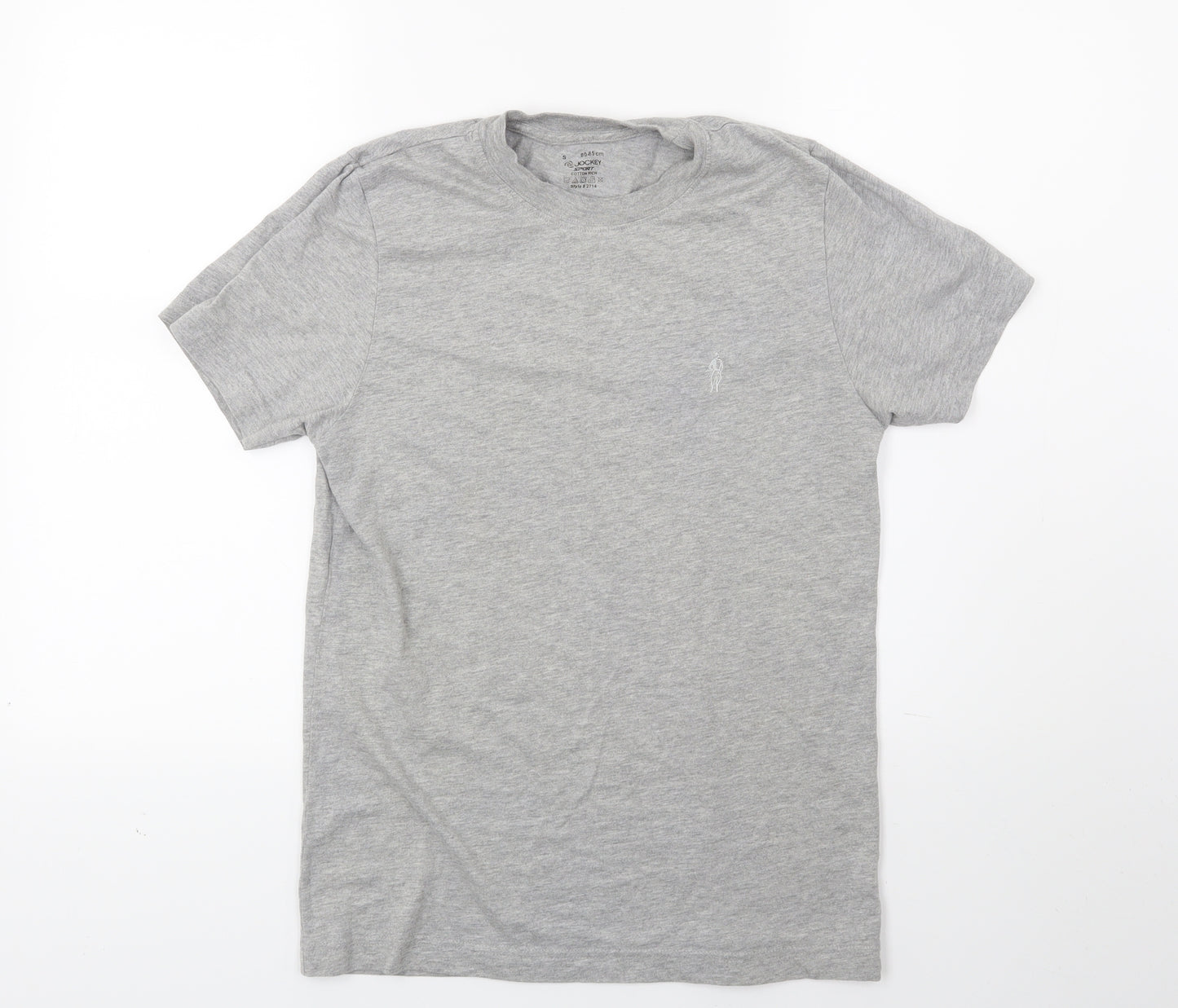 Jockey Sport Mens Grey    T-Shirt Size S