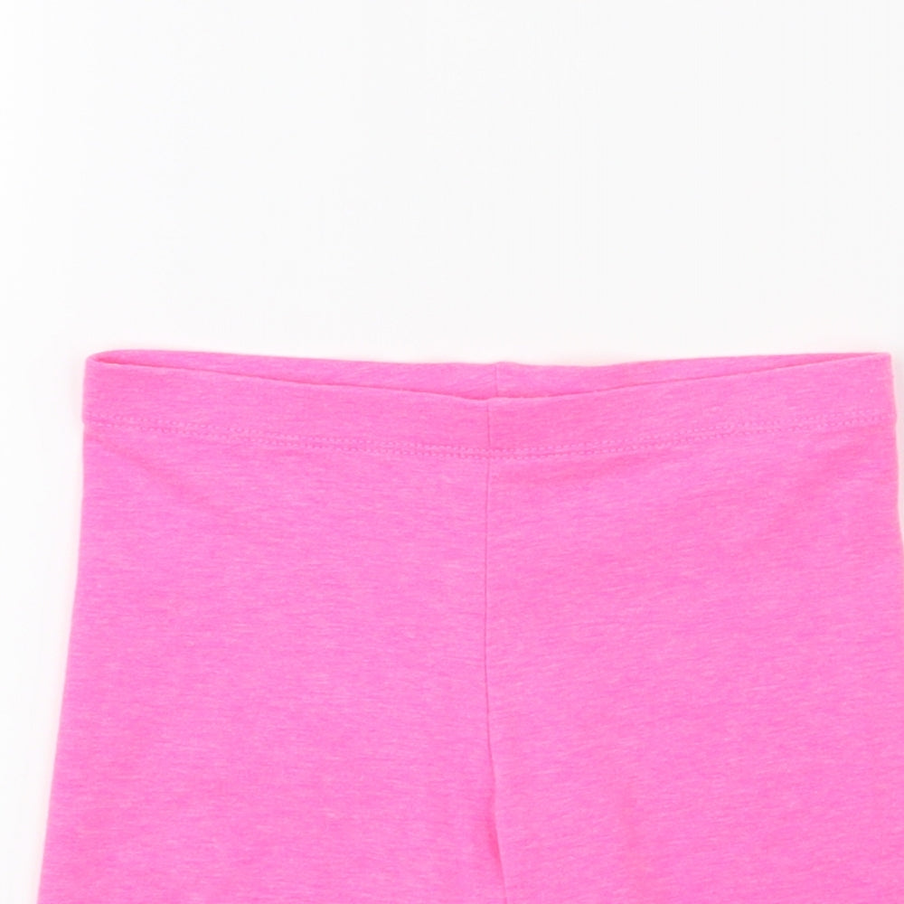 F&F Girls Pink   Pedal Pusher Trousers Size 5-6 Years