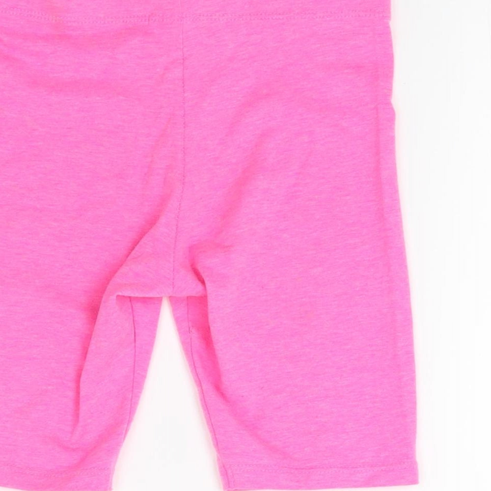 F&F Girls Pink   Pedal Pusher Trousers Size 5-6 Years
