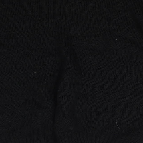 Moda Womens Black  Knit Pullover Jumper Size M  - Christmas Jumper