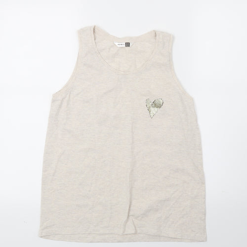 Pep&co Womens Beige   Basic Tank Size 10