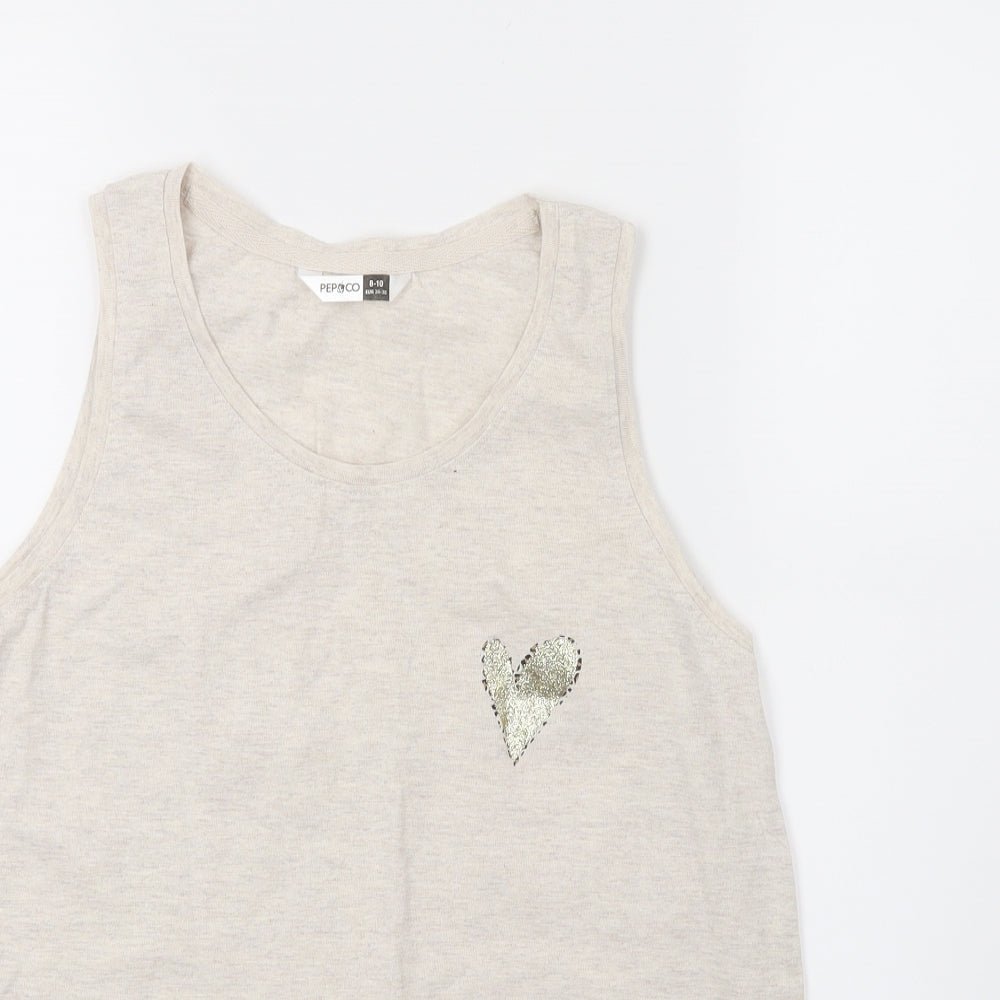 Pep&co Womens Beige   Basic Tank Size 10