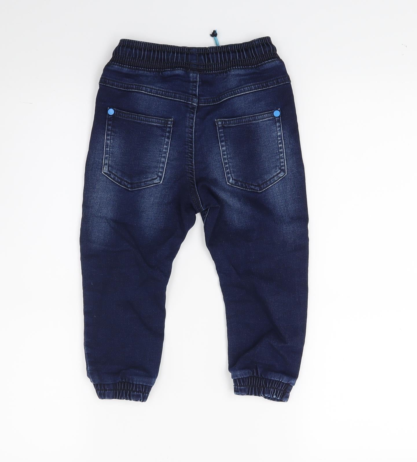 George Boys Blue  Denim Jegging Jeans Size 2-3 Years
