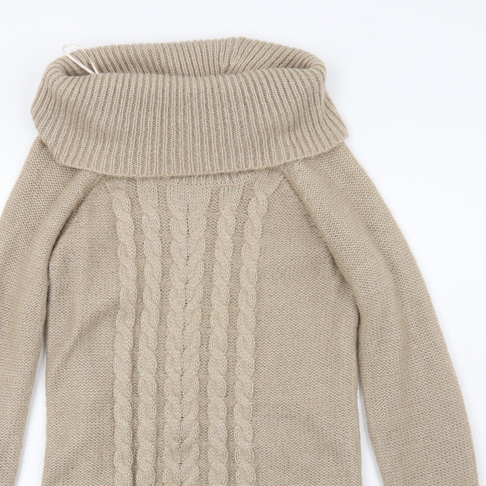 F&F Womens Brown   Jumper Dress  Size 12