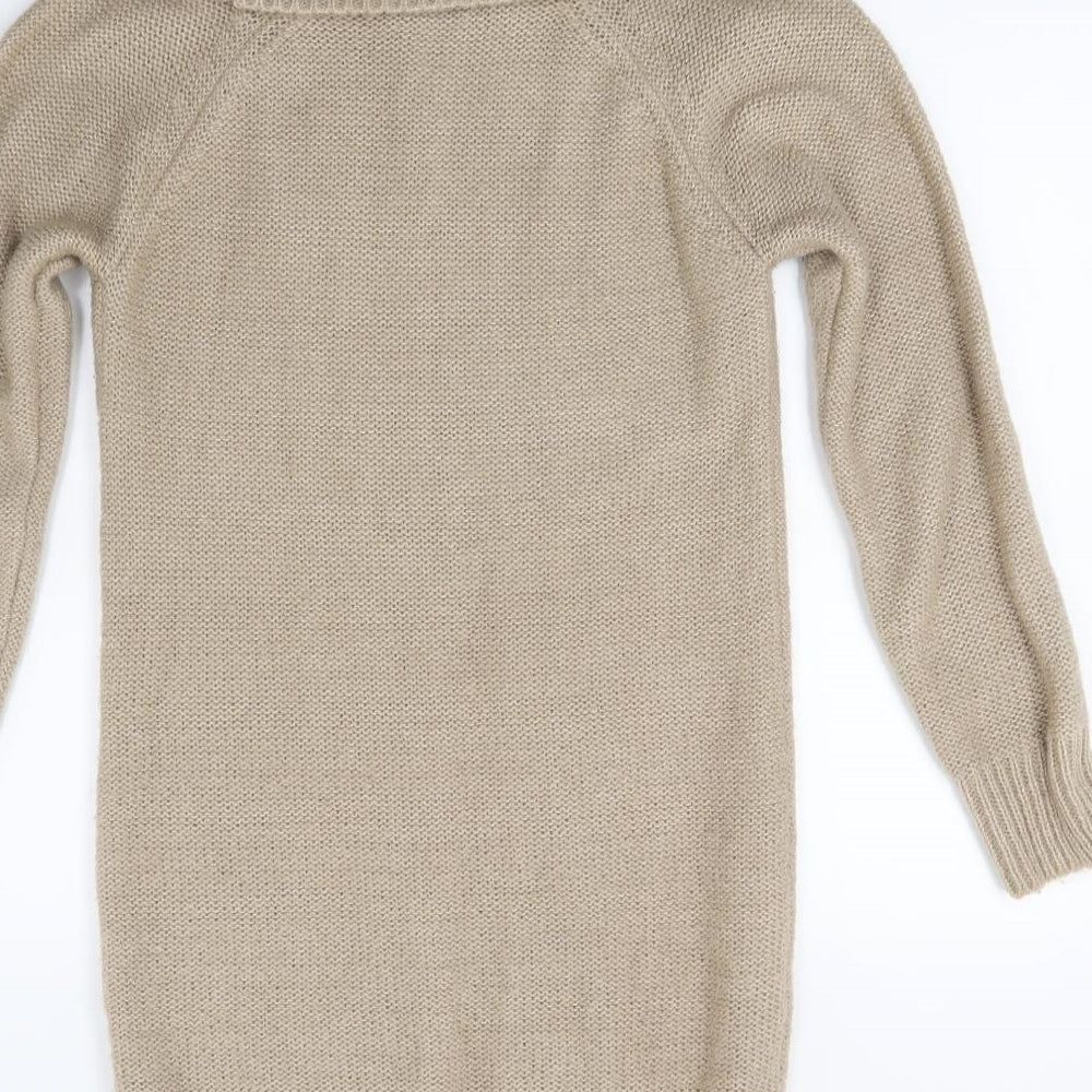 F&F Womens Brown   Jumper Dress  Size 12